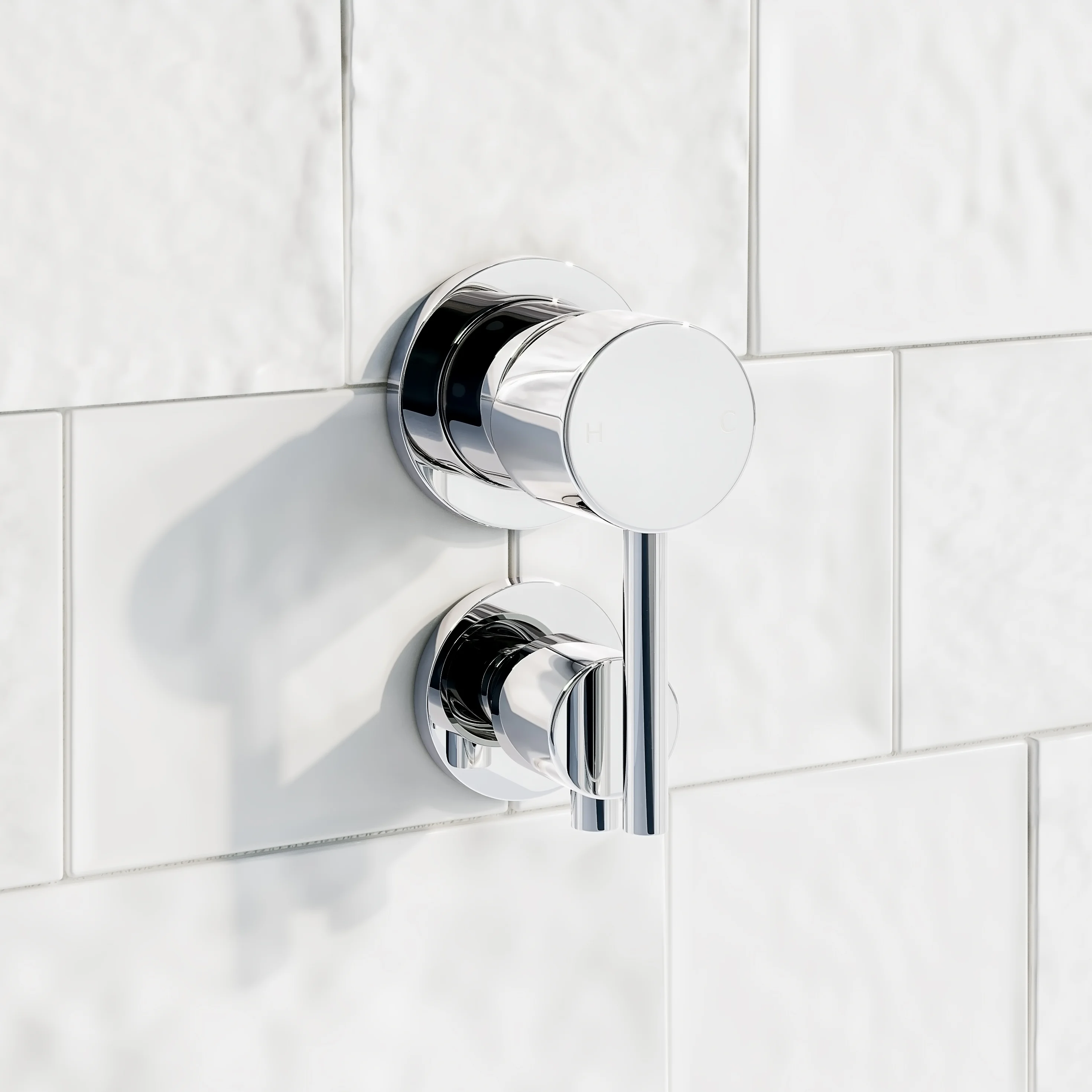Elysian Shower Bottom Diverter - Chrome | (NZ) ABI Bathrooms & Interiors